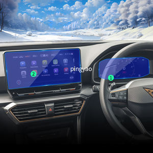 CUPRA <span class=keywords><strong>LEON</strong></span> 2024 Accessoires automobiles de véhicules Carplay Protecteur d'écran de panneau numérique <span class=keywords><strong>Film</strong></span> de protection en verre trempé Autocollants de voiture - Product Image 2