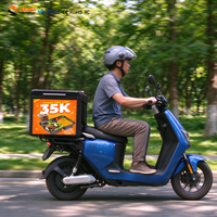 Boîte de livraison pour moto à haute luminosité IP65 avec écran LED P2 P3, boîte de livraison publicitaire LED pour vélos