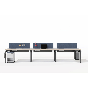 Escritorios y Estaciones de Trabajo Modernos, Modulares, Personalizados, Duraderos, de Madera, para Área Abierta, con Divisiones para Computadoras Portátiles - Product Image 6