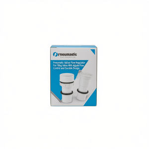 Regulador de flujo de válvula neumática, control de flujo ajustable para válvulas de llenado, diseño industrial - Product Image 3