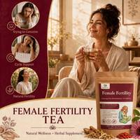 Tisane aux herbes pour la fertilité féminine, soin transfrontalier pour la santé menstruelle, formule naturelle, best-seller mondial en 20 sachets