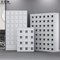 Armoire de rangement et de charge pour téléphone portable en métal au design moderne, avec serrure, station de charge pour téléphone portable commerciale, casier