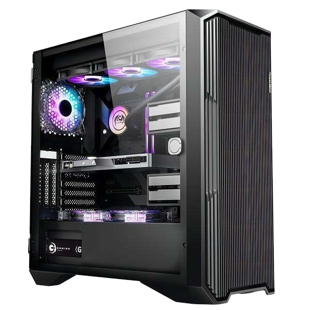 Mini Gaming PC with Core I7 16GB DDR4 RAM 1TB Hard Drive and 512GB SSD Three Screen Display Graphics Card UK Plug System