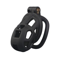 Delove Black 4 Ukuran Cock Ring Sleeve Lock Penis Cage Bondage Sex Toy Chastity Cages Resin Male Chastity Cock Cage Tahan Air untuk