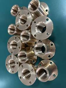 TR20X4 Messing Trapezgewindemutter Direktvertrieb ab Werk Kundenspezifische Gewindelänge und Herstellung Rechts - Product Image 5