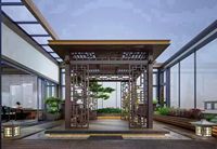 Serre moderne autoportante en aluminium à double verre trempé imperméable pour véranda préfabriquée Solariums de jardin d'hiver