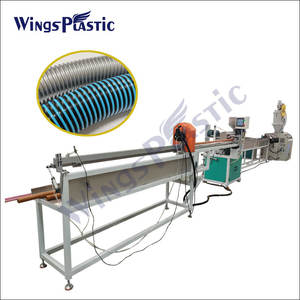 Plastique Eva LLDPE Spirale Aspirateur <span class=keywords><strong>Piscine</strong></span> Flexible Tuyau Tube Extrudeuses Extrusion Making Machine Ligne de production - Product Image 4