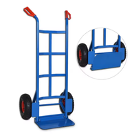 Carro de rodillos de empuje manual plegable de acero personalizable, camión de saco de almacén para herramientas, compras y uso industrial