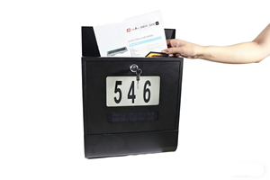 Boîte <span class=keywords><strong>aux</strong></span> <span class=keywords><strong>lettres</strong></span> murale à énergie solaire avec lumière LED, résistante <span class=keywords><strong>aux</strong></span> intempéries et au design moderne, installation facile, résistante <span class=keywords><strong>aux</strong></span> intempéries, économie d'énergie - Product Image 5