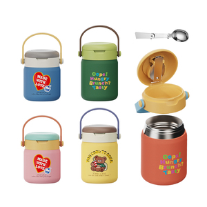 <strong>Hot</strong> Sale Reusable Vacuum <strong>Hot</strong> <strong>Keep</strong> Thermal Soup <strong>Insulated</strong> <strong>Food</strong> Jar Stainless Steel Lunch Box <strong>Food</strong> <strong>Container</strong> with Spoon - Product Image 1