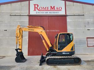 Excavadora de cadenas Hyundai HX80 de 7.34 toneladas con motor Yanmar, componentes principales de alta eficiencia, motor, bomba y engranajes en venta - Product Image 2