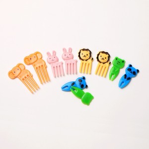 Nouvelles fourchettes à fruits en plastique miniatures pour enfants, en forme d'animaux, de qualité alimentaire, pour boîte à lunch, décoration de gâteaux - Product Image 6