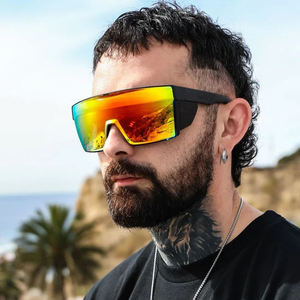 Lunettes <span class=keywords><strong>de</strong></span> <span class=keywords><strong>soleil</strong></span> <span class=keywords><strong>de</strong></span> sécurité Finewell 3523 <span class=keywords><strong>de</strong></span> haute qualité, conformes à la norme ANSI Z87.1, avec logo personnalisé, surdimensionnées, miroir, pour hommes et femmes - Product Image 4