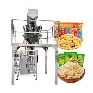 MY Empacadora De Papas Fritas Apple Chip 100g Fill Aluminium Bag Weight Popcorn Package Bag Machine