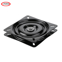 FOYO Siège Noir Laqué Noir Rotatif pour Bateau, Base Pivotante Multi-Tailles pour Yacht et Bateau de Pêche, Quincaillerie Marine
