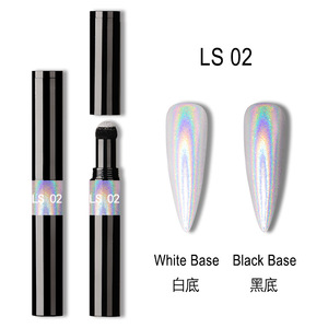 Stylo applicateur de poudre chromée pour ongles, pigment miroir magique, poudre pour nail art métallique DIY - Product Image 6