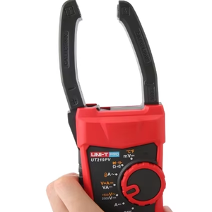 Multimètre numérique à pince solaire UT219PV 1500V 2500V pour la mesure de la résistance, de la capacité, de la fréquence et du courant avec écran LCD - Product Image 1