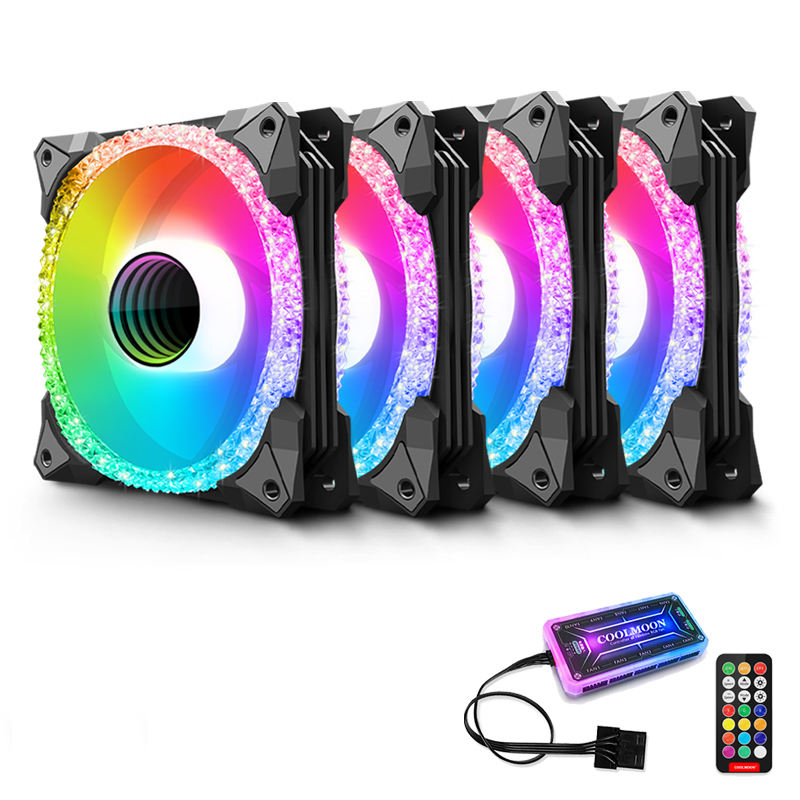 4 * พัดลม + ตัวควบคุม