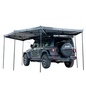 270 degrés extérieur Camping auvent gauche terre auvent parasol <span class=keywords><strong>parapluie</strong></span> côté conducteur protection solaire zone Support OEM - Product Image 3