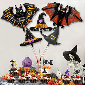 Globo de Halloween Murciélago Sombrero de bruja Globos de aluminio para Halloween Festival Undead Holiday Candy Party Decoration - Product Image 2