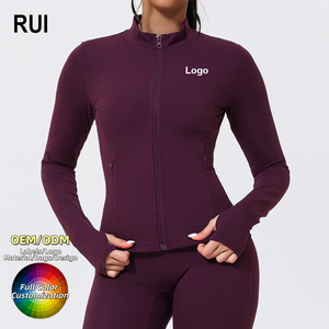 RUIQUWIN High Quality Women's Summer Lightweight Zip <b>Hoodie</b> Daily Casual Wear Outdoor <b>Running</b> Yoga Fitness Sports Top Wholesale - Product Image 1