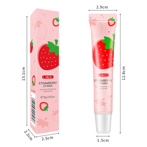 Crema per Labbra Femminile Laikou 18g, Maschera Labbra Impermeabile, Contenitore con Fragranza di <span class=keywords><strong>Fragola</strong></span>, Stick Idratante <span class=keywords><strong>e</strong></span> Nutriente per Labbra Voluminose - Product Image 6