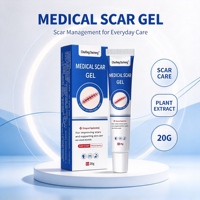 Gel cicatrisant médical efficace 20G à base d'extraits végétaux, soin doux pour la peau, améliore les cicatrices chirurgicales et de brûlures, répare la peau, prêt à être expédié