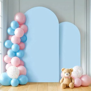 Multi-Color Hoge Elasticiteit Verjaardagsfeestje Achtergrond Cover, Half Ronde Bruiloft Decoratieve Boog Achtergrond Cover - Product Image 4