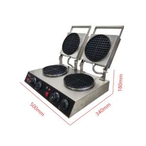 Machine à gaufres 220V électrique à double plaque antiadhésive pour café commercial, boulangerie, <span class=keywords><strong>dessert</strong></span>, restauration, outil professionnel - Product Image 1
