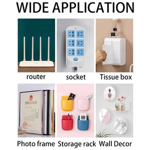 ตะขอแขวนติดผนังอเนกประสงค์แบบใส PVC กันน้ำ ถอดออกได้ สำหรับเครื่องครัว - Product Image 4