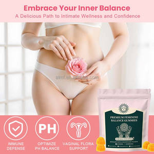 Haiian ananas sapore vegano 30 porzioni di salute intestinale di supporto Gummies equilibrio femminile Premium - Product Image 2