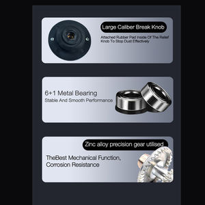 RYOBI RANMI 물방울 모양의 낚시 릴 4000 시리즈 낚시 릴 베이트캐스팅 릴 바닷물 낚시 - Product Image 5