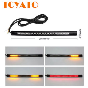 <span class=keywords><strong>Feux</strong></span> <span class=keywords><strong>LED</strong></span> TCYATO pour <span class=keywords><strong>moto</strong></span>, <span class=keywords><strong>bande</strong></span> lumineuse universelle, clignotant, étanche, tube de plaque d'immatriculation, feu arrière - Product Image 1