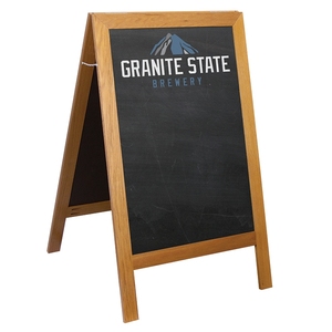 Tabellone decorativo in legno A-Frame con cartellone pubblicitario magnetico - Product Image 5