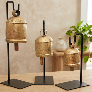 Carillon éolien rond en fer plaqué or peint de style antique, ornement suspendu par Lord pour la décoration intérieure - Product Image 4