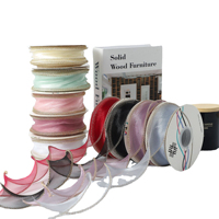 Super promotion : Ruban en tulle queue de poisson Phnom Penh, Ruban en dentelle ondulée, Ruban en satin floral, Ruban de bordure pour emballage floral