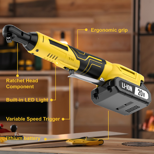20V Ratchet <b>Wrench</b> DIY Grade Impact 45Nm Torque Battery Operated for Car CRW-20B-1 Cordless Ratchet <b>Wrench</b> CRW-20B-1 - Product Image 4