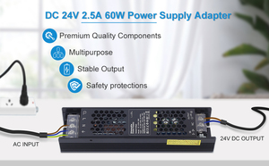 Alta potencia 60W-300W 12V 24V fuente de alimentación regulable panal disipación de calor silencio Led fuente de alimentación 24V Triac regulable - Product Image 4