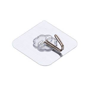 Wholesale Strong <b>Adhesive</b> Transparent Plastic <b>Hook</b> Non-Perforated Seamless Load-Bearing <b>Wall</b> Paste for Bathroom Kitchen Tools - Product Image 1