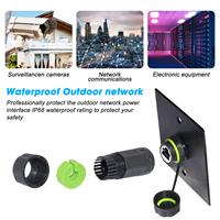 Connecteur RJ45 CAT6 étanche pour extérieur, en nylon PA66, M20, IP68, rallonge de câble réseau