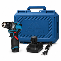Ensemble de perceuse sans fil sans balais à batterie lithium, vitesse variable, pour applications de construction, de métal et de bricolage
