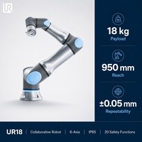 Robot collaboratif UR18 350W 12/24V PLC & Moteur Aluminium 18kg pour applications de préhension, d'assemblage et de placement