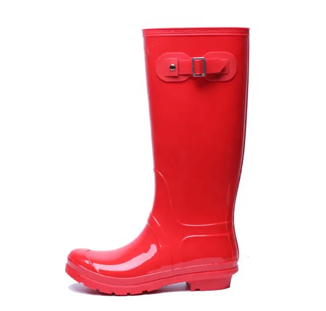 รองเท้าบูทกันฝน Pvc Gumboot กันน้ำ,รองเท้าบูทแฟชั่นขายส่งจากเวลลิงตันสำหรับผู้หญิง