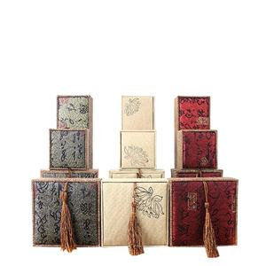 Boîte à pampilles en lin antique Anneau Bijoux Papeterie stockage Bracelet bracelet perle emballage - Product Image 1