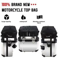 Sac latéral de moto imperméable, sac de rangement à trois compartiments, sac de selle en nylon PVC pour moto Box 1250/1200/850/750