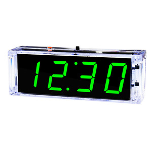 OKYN1104-7 Handmade Desktop Decor <b>Digital</b> <b>Clock</b> DIY Soldering Kit Electronic Project Kit for STEM Education School - Product Image 2