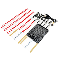 Kit de soudage DIY pour projecteur LED, DC 4.5-9V, lumière dynamique axes X/Y, 81 LED rouges, projet d'apprentissage électronique STEM pour les amateurs