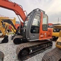 Excavadora Pequeña Usada Hitachi ZX80 de Alta Calidad, 8000 kg, Totalmente Probada, Movimiento Suave y Compuesto, Excelente Estado de Funcionamiento, en Stock