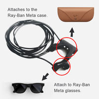 Chargeur portable à clipser, alimentation électrique pour RayBan Meta Wearable, charge rapide, indicateur LED, kit de charge pour voyage et extérieur