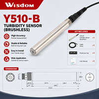 Sonde de turbidité en alliage de titane Y510-B IP68, profondeur d'eau 60m, 0-1000 NTU, capteur RS485 MODBUS pour eaux usées industrielles